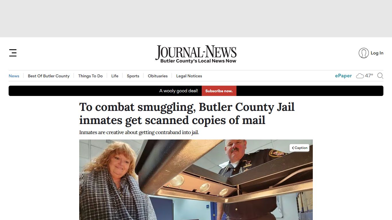To combat smuggling, Butler County Jail inmates get ... - Journal-News